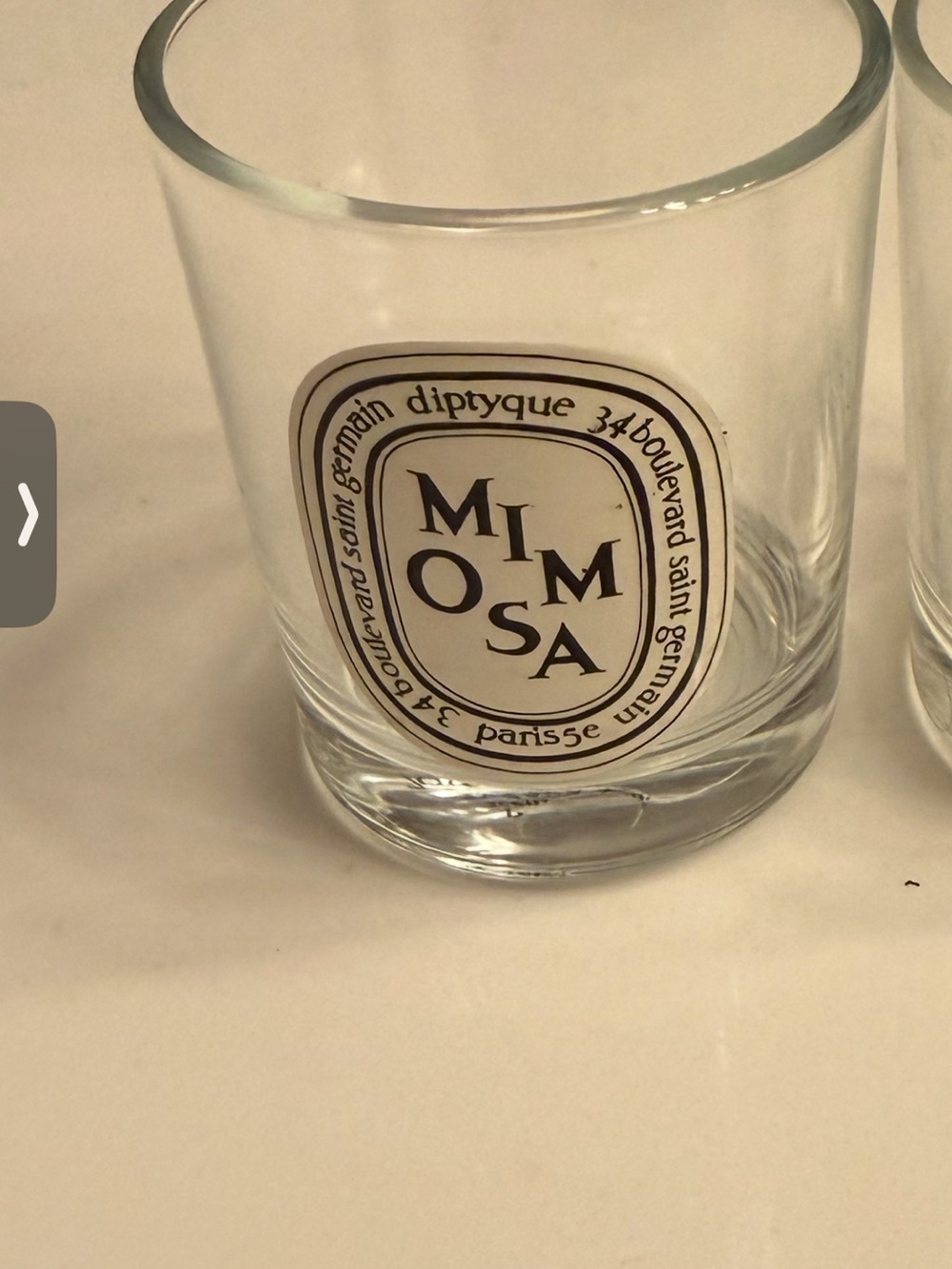 Empty diptique candle holder